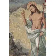Jesus Resurrected European Tapestries - 12 in. x 18 in. Cotton/Viscose/Polyester by Alberto Passini | Close Up 1