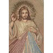 Merciful Jesus Lectern European Tapestries - 20 in. x 36 in. Cotton/Polyester/Viscose by Alberto Passini | Close Up 1