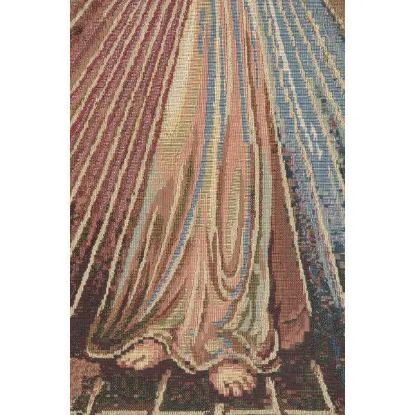 Merciful Jesus Lectern European Tapestries - 20 in. x 36 in. Cotton/Polyester/Viscose by Alberto Passini | Close Up 2