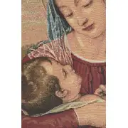 Our Lady Of Divine Providence European Tapestries - 20 in. x 35 in. Cotton/viscose/goldthreadembellishments by Alberto Passini | Close Up 2