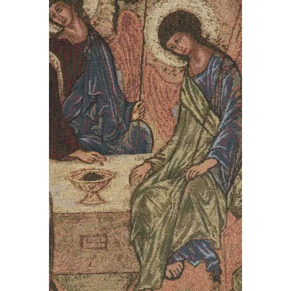 Most Holy Trinity European Tapestries - 11 in. x 18 in. Cotton/viscose/goldthreadembellishments by Charlotte Home Furnishings | Close Up 2