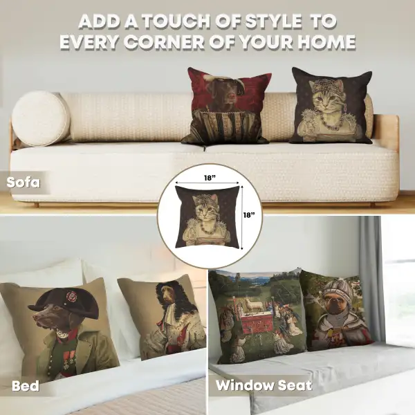 Chat Josephine Belgian Cushion Cover | Application