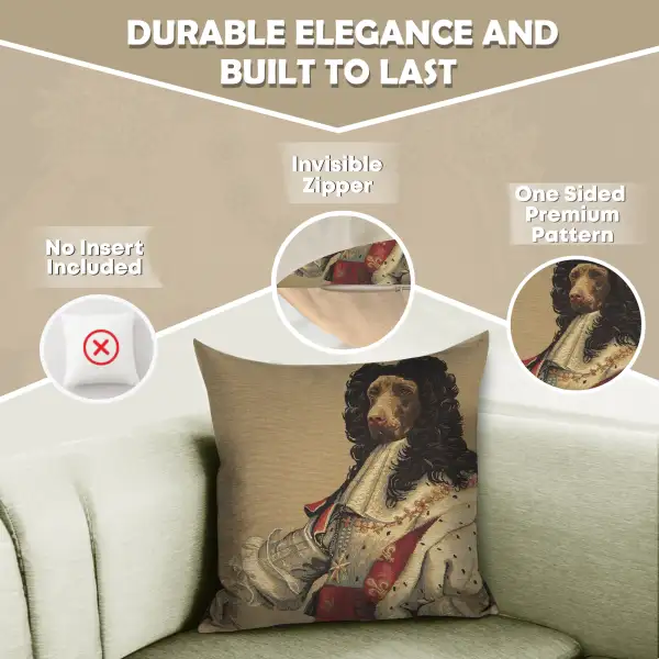 Chien Louis XIV Belgian Cushion Cover | Feature