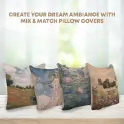 Monet's Iris Garden Belgian Cushion Cover | Orientation