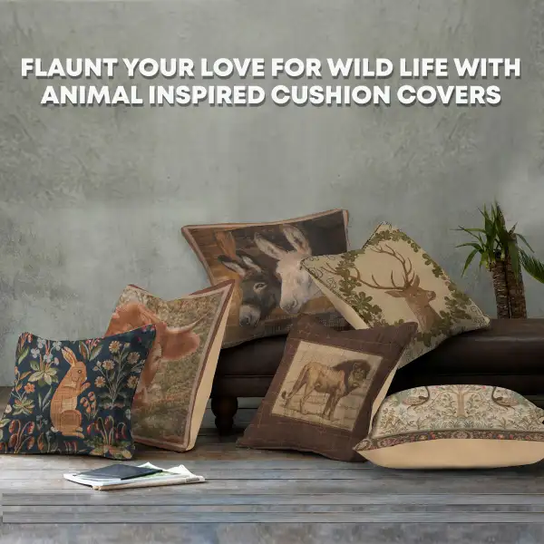 Fox Cushion - 19 in. x 19 in. Cotton by Charlotte Home Furnishings | Orientation