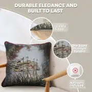 Waterlily Monet's Garden Belgian Tapestry Cushion | Feature