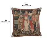 Legendary King Arthur I Belgian Cushion Cover - 13 in. x 13 in. Cotton by Charlotte Home Furnishings | 13x13 in