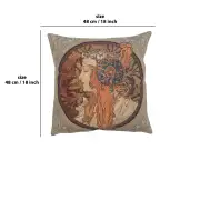 Rousse Belgian Cushion Cover | 18x18 in