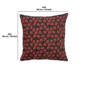 Red Poppies II Belgian Cushion Cover | 18x18 in
