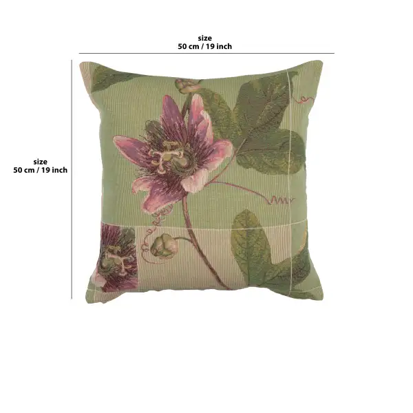 Springtime Blossom Green Cushion | 19x19 in