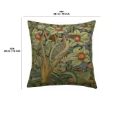 Woodpecker Right by William Morris Belgian Cushion Cover | 18x18 in