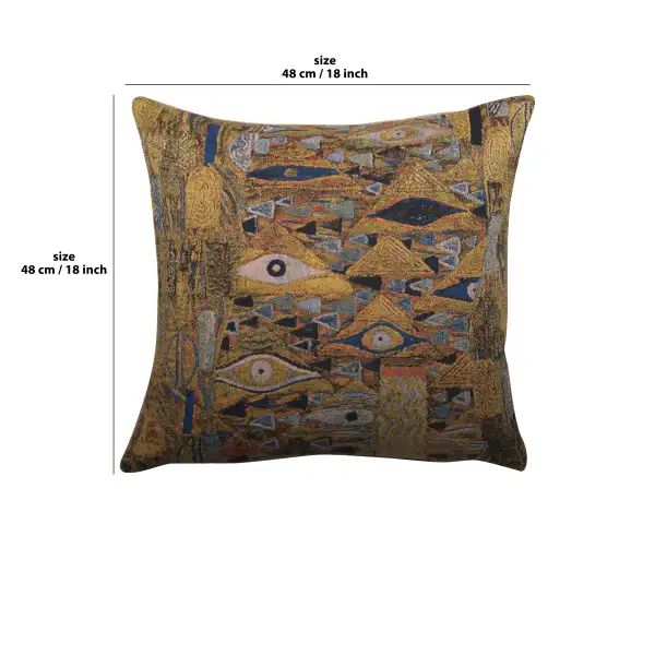 Patchwork II by Klimt Belgian Cushion Cover | 18x18 in