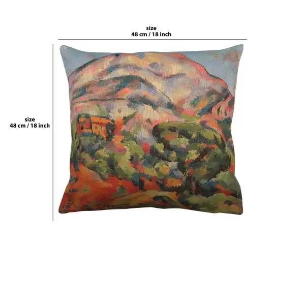 Mont Sainte Victoire Belgian Cushion Cover | 18x18 in