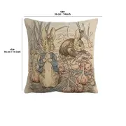 Benjamin Beatrix Potter  Belgian Cushion Cover | 14x14 in