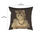 Chat Josephine Belgian Cushion Cover | 18x18 in
