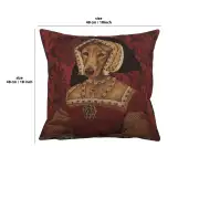 Chien Claude de France Belgian Cushion Cover | 18x18 in