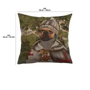 Chien Lancelot Belgian Cushion Cover | 18x18 in