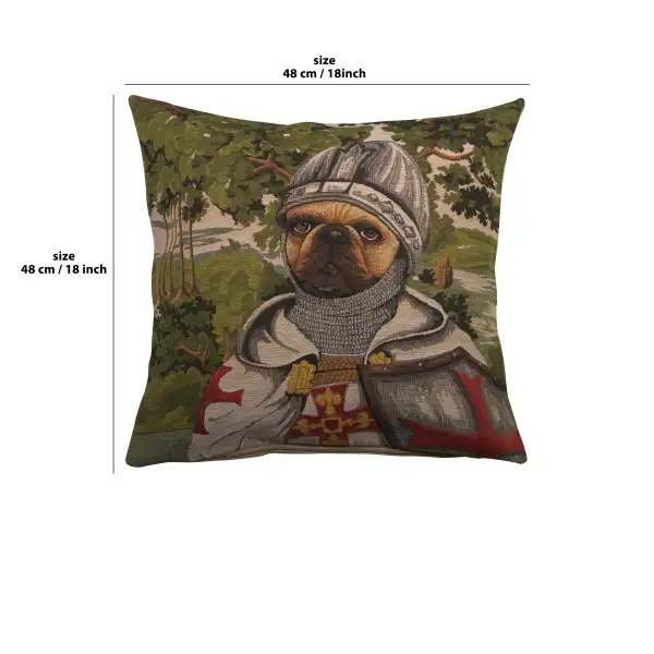 Chien Lancelot Belgian Cushion Cover | 18x18 in