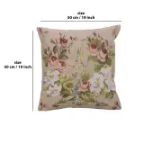 Marie Antoinette I Cushion - 19 in. x 19 in. Cotton by Charlotte Home Furnishings | 19x19 in
