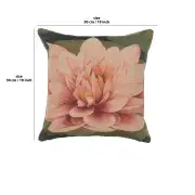 Water Lilly Flower Cushion - 19 in. x 19 in. Cotton/Viscose/Polyester by Charlotte Home Furnishings | 19x19 in