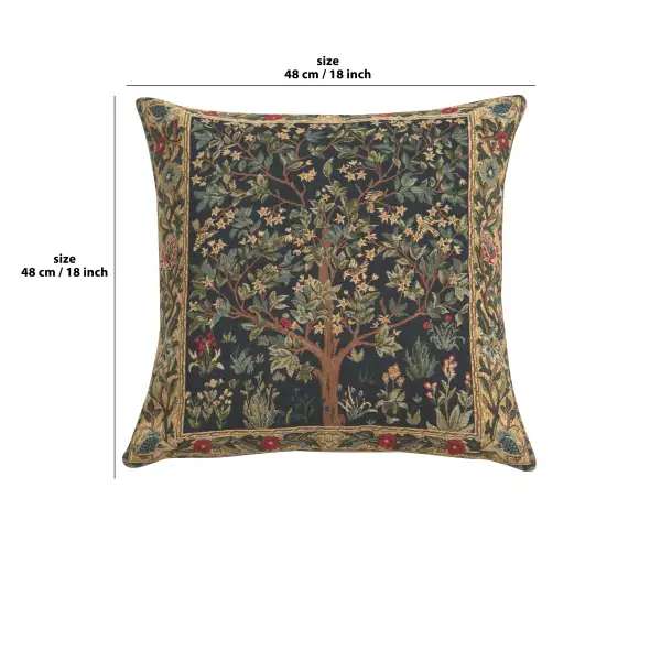 Tree Of Life III Belgian Cushion Cover | 18x18 in