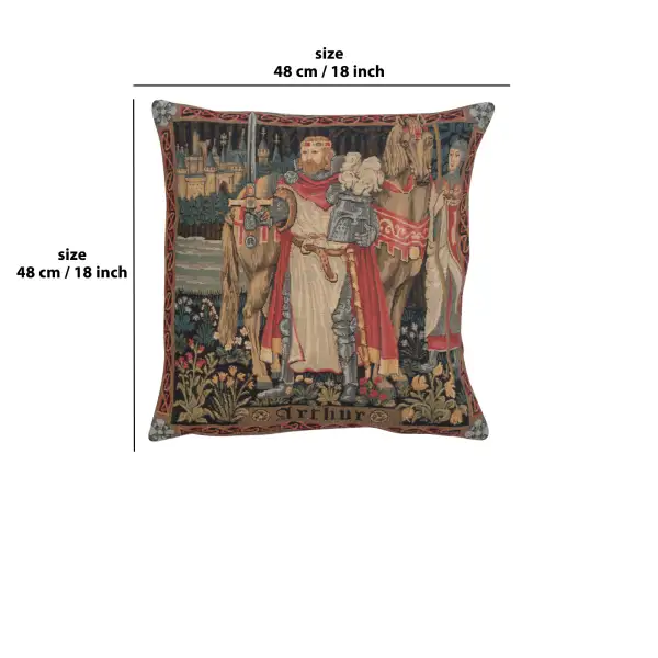 Legendary King Arthur Belgian Cushion Cover - 18 in. x 18 in. Cotton by Charlotte Home Furnishings | 18x18 in