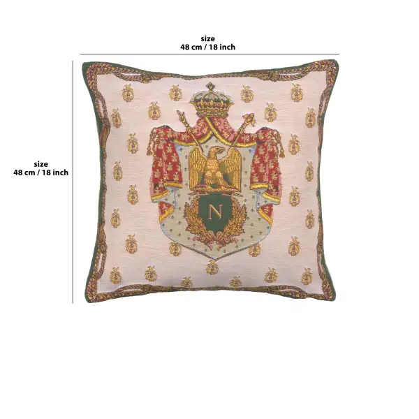 Blason Royal Belgian Cushion Cover | 18x18 in