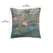 Monet's Water Lilies II Belgian Cushion Cover | 18x18 in