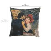 Renoir's Dance in the Country I Belgian Cushion Cover | 18x18 in