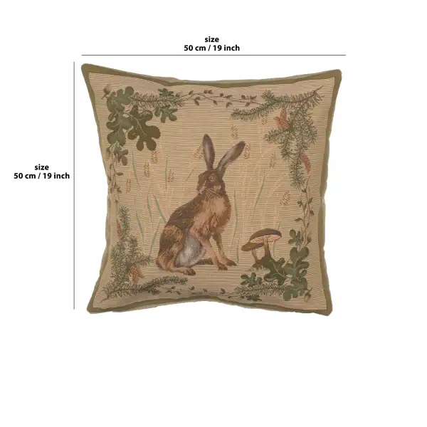 The Hare I Cushion | 19x19 in
