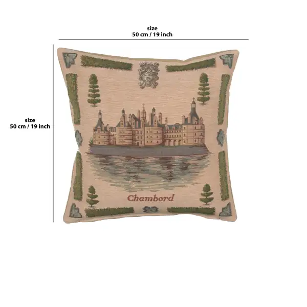 Chambord 1 Cushion - 19 in. x 19 in. Cotton by Charlotte Home Furnishings | 19x19 in