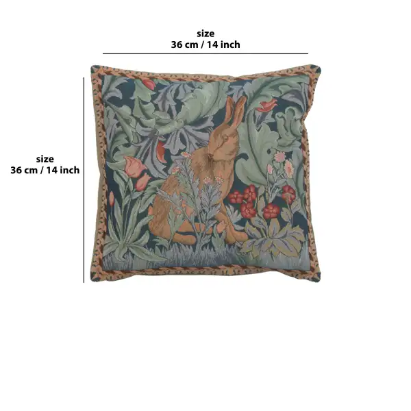 Rabbit As William Morris Right Small cushion covers