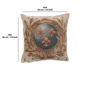 Empire Lys Flower Cushion | 14x14 in