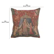 A Mon Seul Desir III Small Cushion - 14 in. x 14 in. Cotton by Charlotte Home Furnishings | 14x14 in