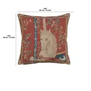 The Unicorn III Cushion - 14 in. x 14 in. Cotton by Charlotte Home Furnishings | 14x14 in