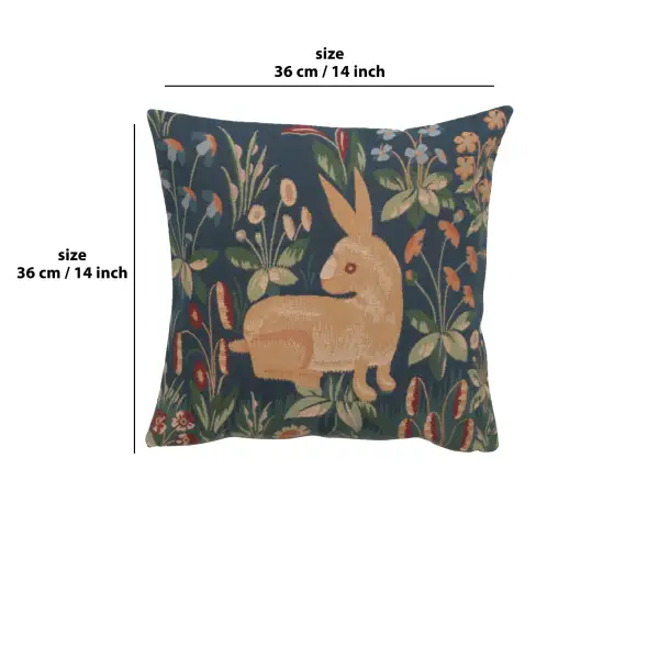 Rabbit in Blue II cushion covers