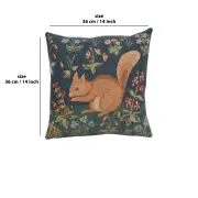 Medieval Squirrel Cushion - 14 in. x 14 in. Cotton by Charlotte Home Furnishings | 14x14 in