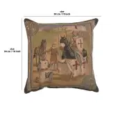 Templar's 1 Cushion - 19 in. x 19 in. Cotton by Charlotte Home Furnishings | 19x19 in