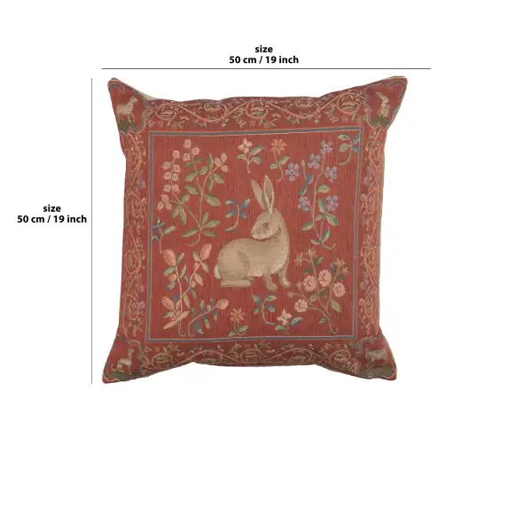 Medieval Rabbit I Cushion Cover