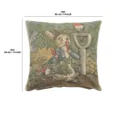 Peter Rabbit Beatrix Potter I Belgian Cushion Cover - 14 in. x 14 in. Cotton by Beatrix Potter | 14x14 in
