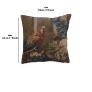 Perroquet Cushion - 19 in. x 19 in. Wool/cotton/others by Jan Frans Van Dael | 19x19 in