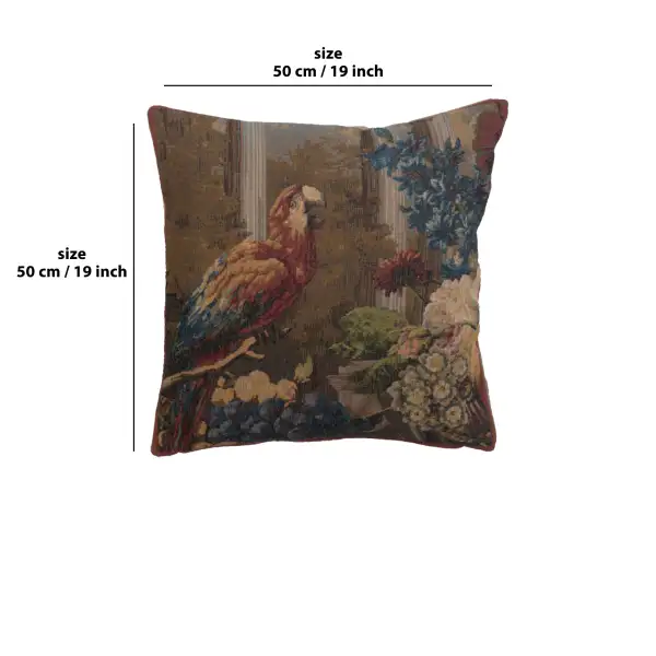 Perroquet Cushion - 19 in. x 19 in. Wool/cotton/others by Jan Frans Van Dael | 19x19 in