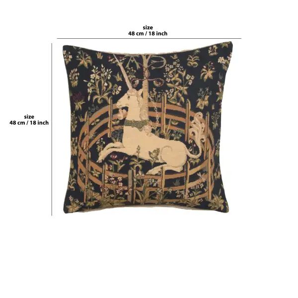 Captive Unicorn throw pillows