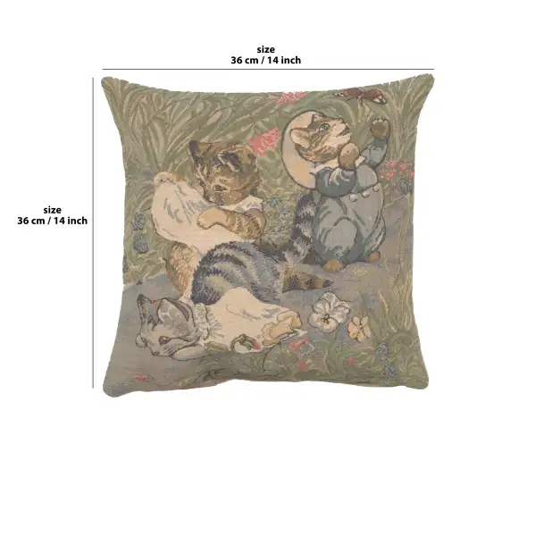 Tom Kitten Beatrix Potter Belgian Cushion Cover - 14 in. x 14 in. Cotton by Beatrix Potter | 14x14 in