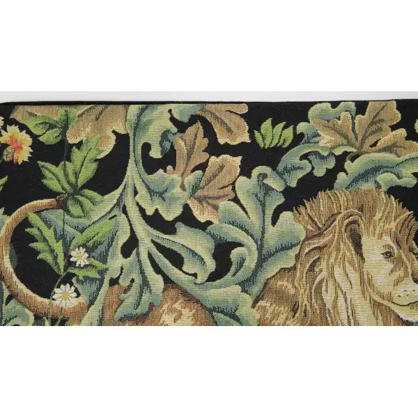 Lion by William Morris Belgian Cushion Cover