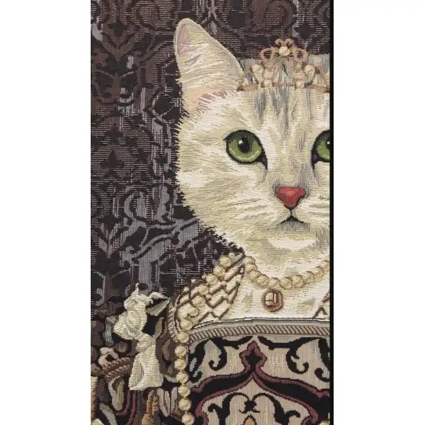 Cat With Crown B Belgian Cushion Cover