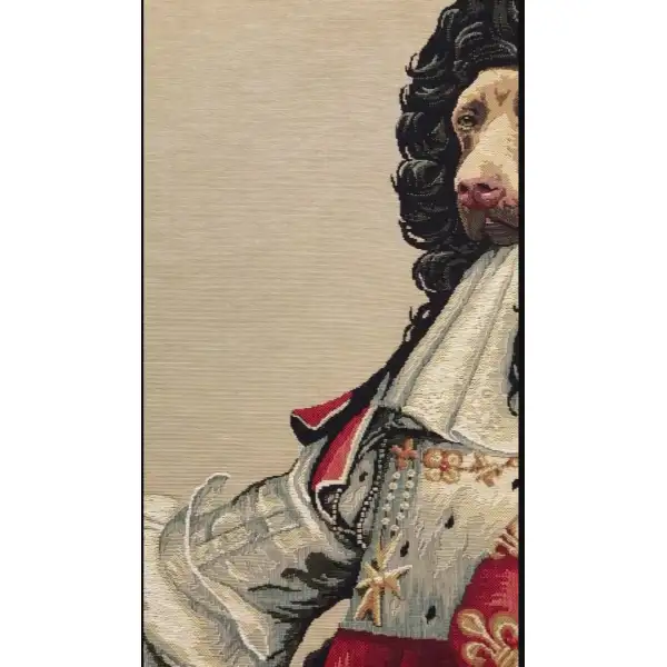Chien Louis XIV Belgian Cushion Cover