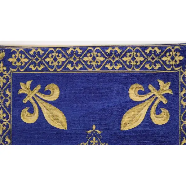 Fleur de Lys Blue III cushion covers