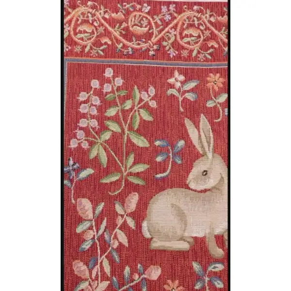 Medieval Rabbit I tapestry couch pillows