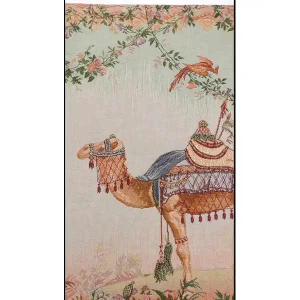 Camel tapestry couch pillows